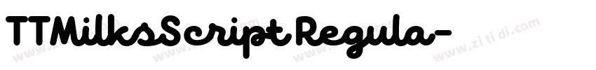TTMilksScript Regula字体转换